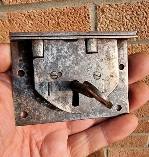 Antique victorian lock with - antique,