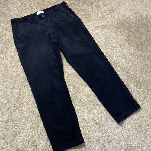 Navy cords regular fit - m,