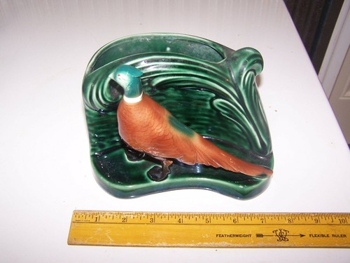Vintage ceramic pheasant bird - vintage,