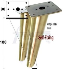 4x METAL FURNITURE LEGS 180mm