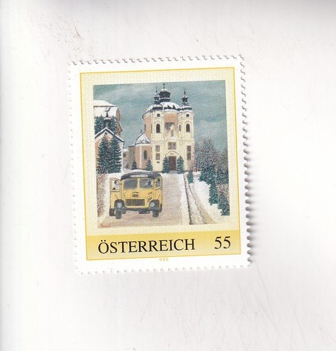 Stamp austria art post bus - pm,