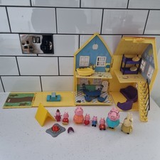 Peppa Pig House, Camp Fire, Furniture And Characters Large Bundle