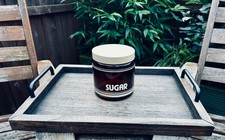 Vintage Amber Glass Sugar Jar