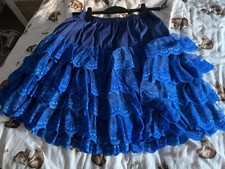 Royal blue cotton petticoat