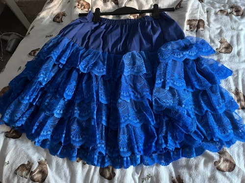 Royal blue cotton - , petticoat