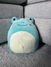 Squishmallow 7.5” Teal Frog With Minor Stain