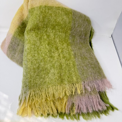 Vintage mohair throw - throw, blanket