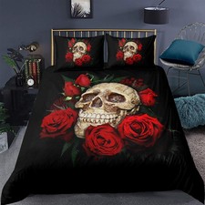 Gothic Skull Comforter Cover
