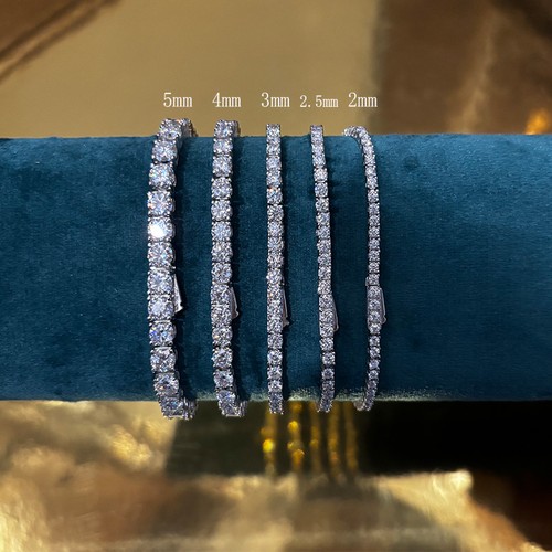 5mm vvs1 moissanite tennis - d,