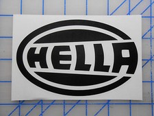Hella Sticker Decal 2.5" 4" 5.5" 7.5" Lights Rallye Bulb Cover Bar 500 1000 Fog