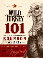 Wild Turkey, Metal Sign, Man