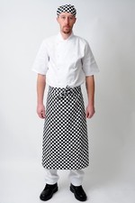 CHECK LONG WAIST APRON