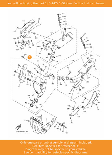Yamaha catalyst assy - yamaha,