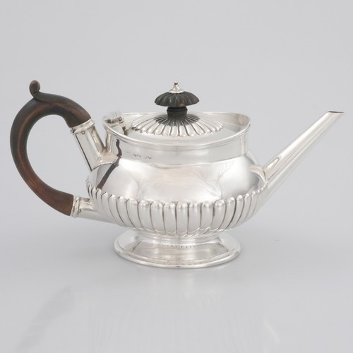 William silver teapot - silver, teapot,