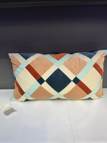 Pure cotton velvet cushion - cotton,