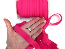 Fold over elastic 20mm pink super soft lingerie hair ties headband per 5 metres