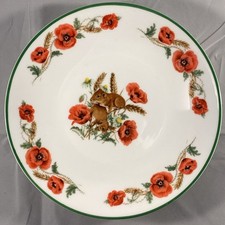 Vintage Crown Staffordshire Country Friends No. 4 Harvest Mice Plate Bone China