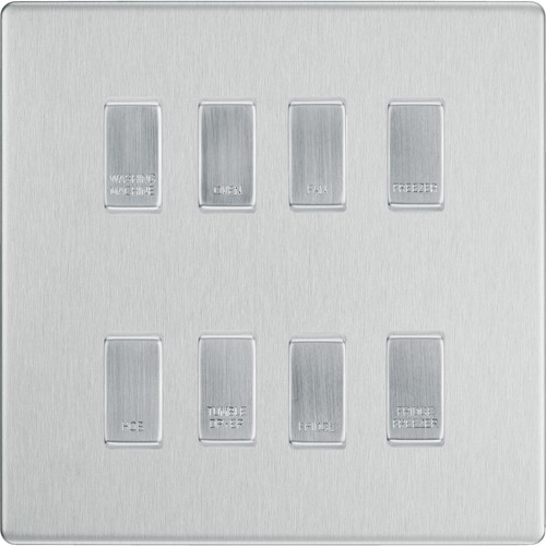 Brushed steel screwless - bg,