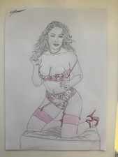 Original erotic artwork colour