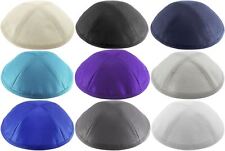 Plain Raw Silk Kippah with 4