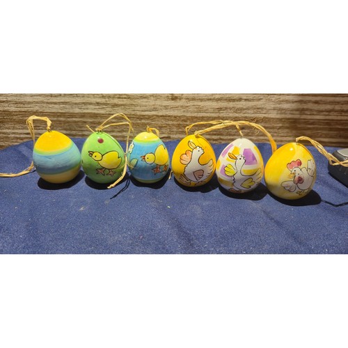 6pc hand painted porcelain - 6pc,