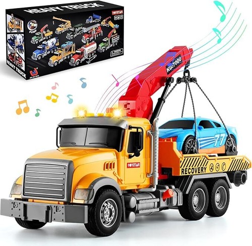 Tow truck toy friction - truck, powered