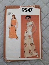 Simplicity 9547 Vintage Ladies