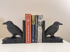 Gothic Raven Bookends –