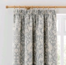 Dunelm Pencil Pleat Curtains 90x90" Churchgate Bradgate Seafoam 