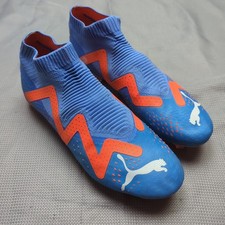 Puma Future Match+ FG AG Football Boots Mens Uk 10 Blue Sock Laceless All Ground