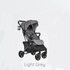 Amababy Fully Reclining Lightweight Pushchair for Toddlers & Children Light Grey