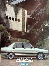 Seat Malaga Range Car Sales Info Brochure Frameable 1988