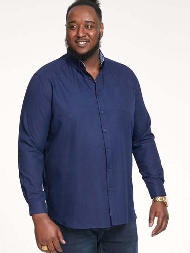 D555 big mens navy oxford - navy,