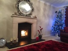 Brazilian smooth slate hearth