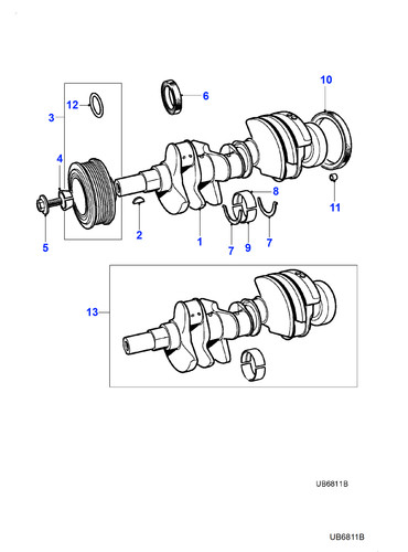 Jaguar damper bolt - bolt, xk