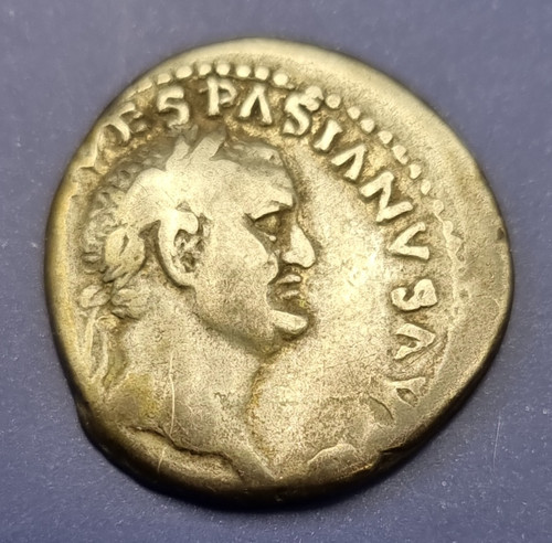 Vespasian silver denarius - silver,