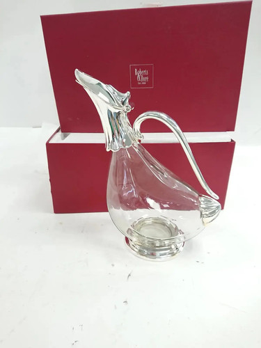 Rogers glass claret jug - &,