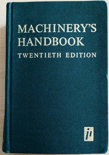 Machinery handbook 20th - handbook,