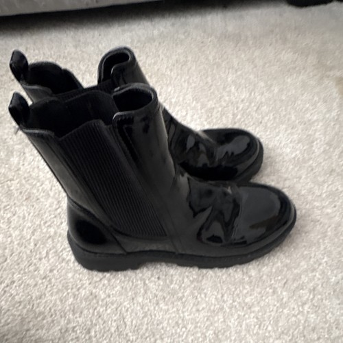 Girls black patent leather - girls,
