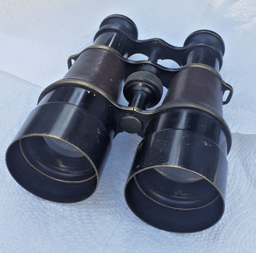 Ww1 binoculars with crows foot - binoculars,