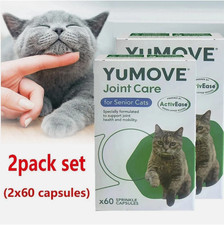 X2 YuMOVE Senior Cat | Joint Supplement for Older, Stiff Cats 120 Capsules Total