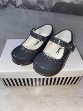 Baby Girls Shoes Mary Jane Size 4 Grey Abbey SEVVA Spanish NEW