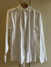 Butler and Webb White Chevron Style Shirt Size 39 cm / 15.5”