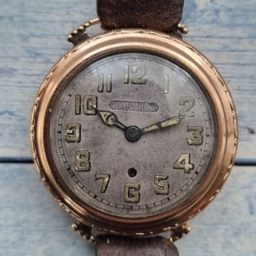 Vintage 9ct solid gold harwood - vintage,