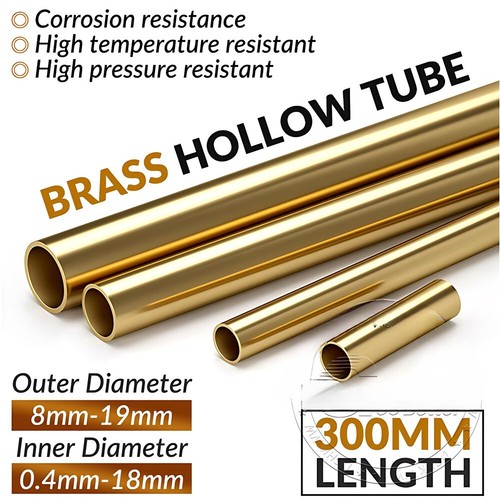 Brass hollow tube 8mm - brass, 0.9mm