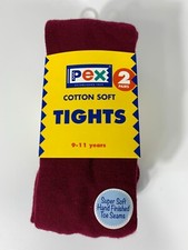 Girls School Tights Burgundy