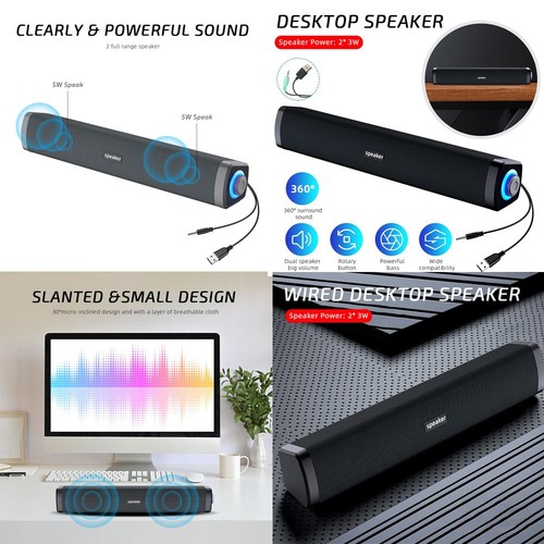 Usb wired computer speakers - wired,