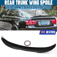 For BMW E90 Saloon M3 05-11 Rear Boot Spoiler Lip Wing Glossy Black PSM Style UK