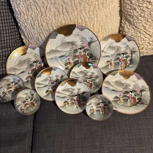 Japanese porcelain tea set - porcelain,