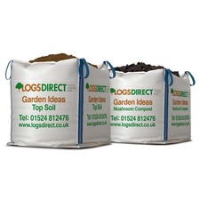 Top Soil & Mushroom Compost 2 Bulk Bag Garden Soil Improver Garden Landscaping